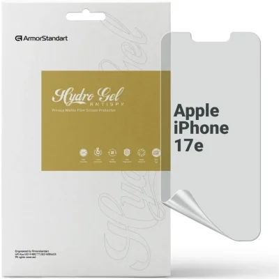 Плівка захисна Armorstandart hydrogel Anti-spy Apple iPhone 17e (ARM91050)