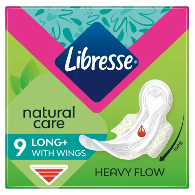 Гігієнічні прокладки Libresse Natural Care Ultra Clip Super 9 шт (7322540523744)