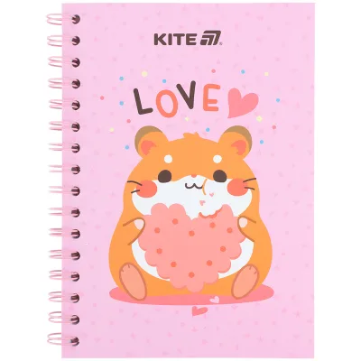 Блокнот Kite на спіралі A5 Cute 3, 80 аркушів, клітинка (K25-1911-3)