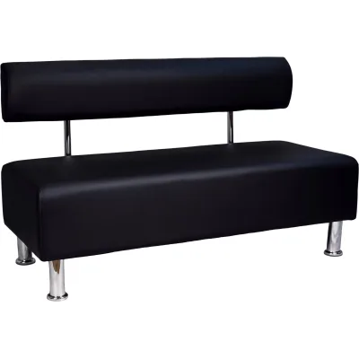 Диван офісний Примтекс плюс Aspetto 02 D-5, 1200 мм, екошкіра, black (Aspetto 02 D-5)