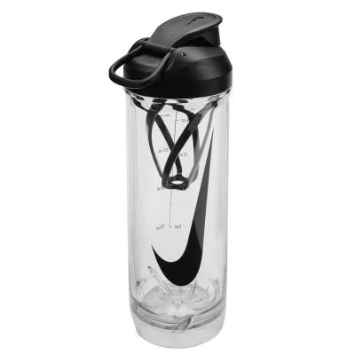 Пляшка для води Nike TR Recharge Shaker Bottle 2.0 24 OZ чорний, білий 709 мл N.101.0724.910.24 (887791761873)
