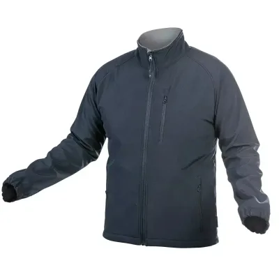 Куртка робоча Hoegert BIESE HT5K255-M SoftShell 96% поліестер/4% еластан темно-синя, M (50) (HT5K255-M)
