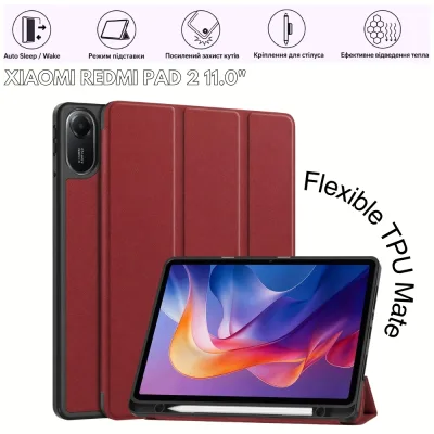 Чохол до планшета BeCover Flexible TPU Mate Xiaomi Redmi Pad 2 11.0" Red Wine (715601)