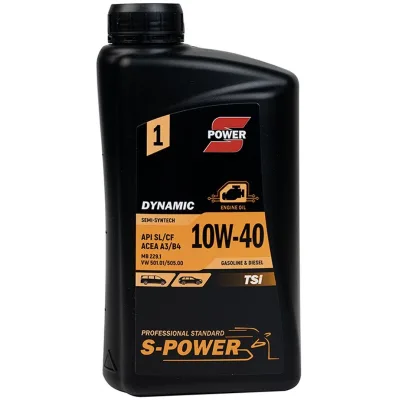 Моторна олива S-POWER DYNAMIC TSI 10W-40 1л