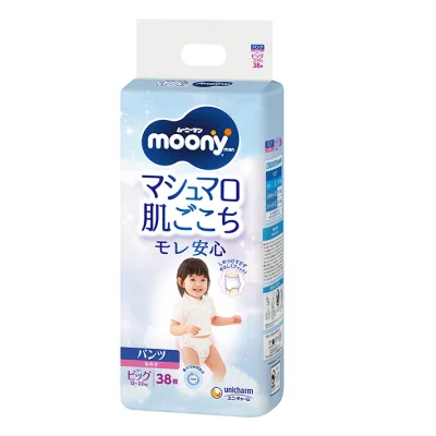 Підгузки Moony трусики для дівчаток XL 12-22 кг 38 шт. (4903111208098)