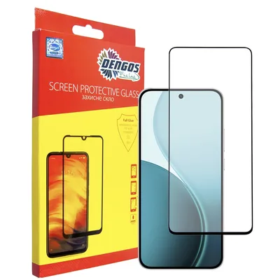 Скло захисне Dengos Full Glue OPPO Reno14 F/FS Black (TGFG-419)