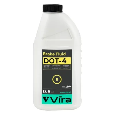 Гальмівна рідина VIRA Brake Fluid DOT-4 0,5 л (VI1001)