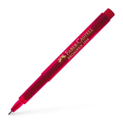 Лайнер Faber-Castell BROADPEN 1554 червоний, 0,8 мм (25785)