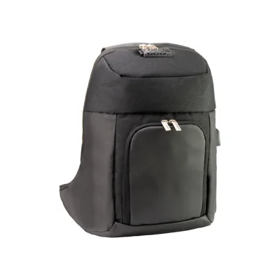 Рюкзак шкільний Optima 17" USB унісекс Чорний (O96914-01)