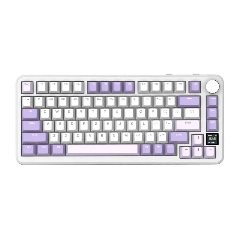 Клавіатура Attack Shark X85PRO RGB Wireless/Bluetooth/USB UA Lavender (X85PROL_AS)