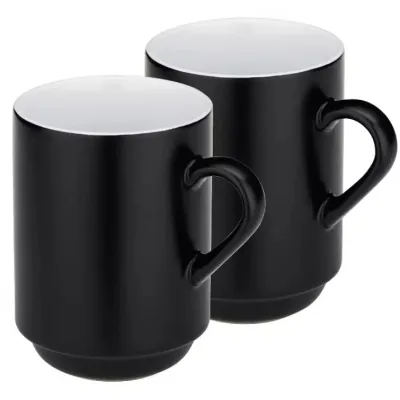 Набір чашок Kela Mattia 300 мл 2 шт Black (12756)