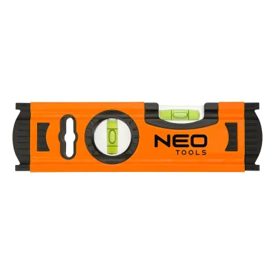 Рівень Neo Tools алюмінієвий 20 см, 2 вiчка (71-030)
