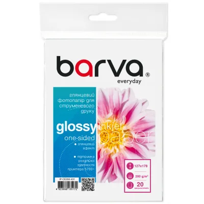 Фотопапір Barva 13x18, 200 g/m2, Everyday, glossy, 20c (IP-CE200-431)