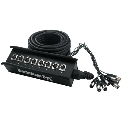 Мультикор RockCable Multicore Cable + Stage Box - 8 x Send (15m) (RCL 30900)