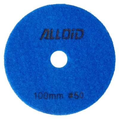Круг зачистний Alloid Pro, алмазний, шліфувальний, на липучці, COMBS, 100мм, зерно 50 (DD-63377)