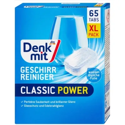 Таблетки для посудомийних машин DenkMit Classic 65 шт. (4066447793192/4066447807028)