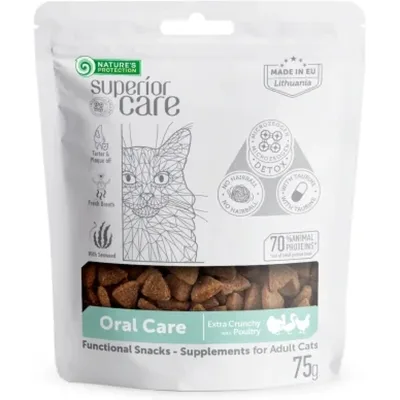 Ласощі для котів Nature's Protection Superior Care Oral Care 75 г (KIKNPSC47712)