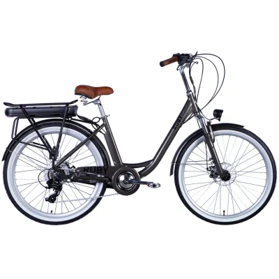 Електровелосипед Dorozhnik 26" eRUBY DD FR рама-17" 36B 13А*г 500Вт 2026 мокрий асфальт (ELB-D-26-300)