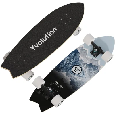 Скейтборд дитячий Yvolution Dynamo Cruiser LED 76 см, синій (YS52B2)