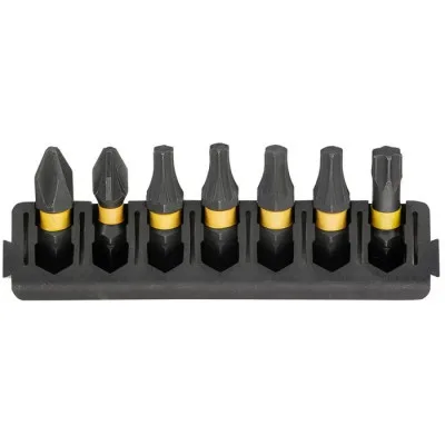 Набір біт DeWALT в касеті для Tough Case, FlexTorq, L 25 мм, Рh2,Pz2,Т20 2 шт,Т25 2 шт,Т30 (DT70810)