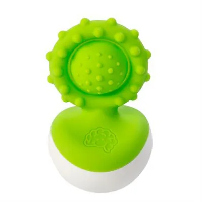 Брязкальце Fat Brain Toys прорізувач-неваляшка dimpl wobl зелений (F2173ML)