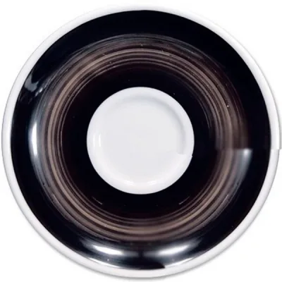 Блюдце Ancap серія Verona Millecolori 16,7 см Black для серій "Verona/Torino/Roma Millecolori Hand Painted" (34425)