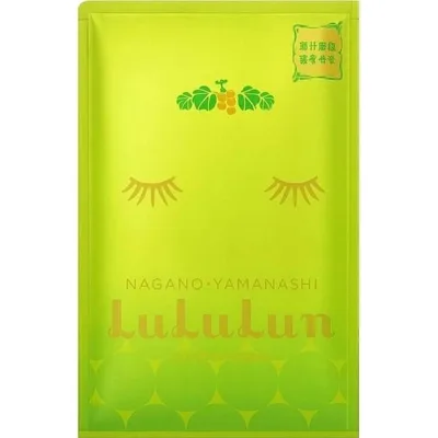 Маска для обличчя Lululun Face Mask Shine Muscat Омолоджуюча З катехінами винограду 1 шт (4582305067668)