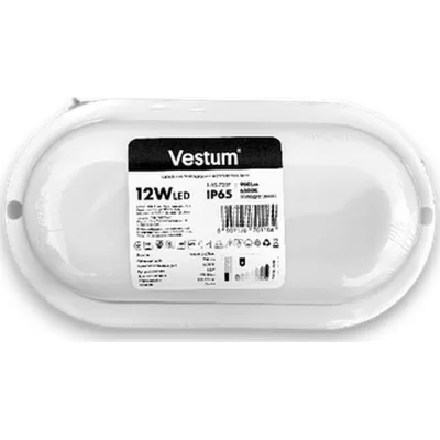 Світильник Vestum LED S 12W овал 6500K 220V (1-VS-7207)