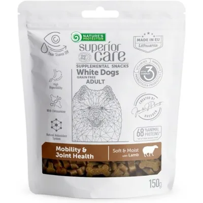 Ласощі для собак Nature's Protection Superior Care White Dogs Mobility & Joint Health 150 г (KIKNPSC47655)