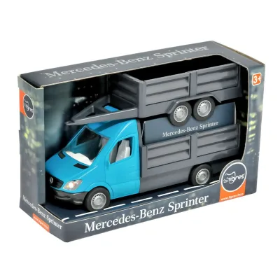 Спецтехніка Tigres Mercedes-Benz Sprinter бортовий з причіпом (ціан) (39668)