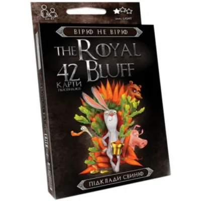 Настільна гра Danko Toys Вірю не вірю (The Royal Bluff) чорні, українська (RBL-01-01U)