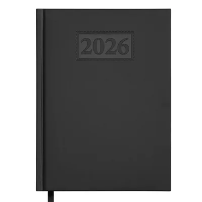 Тижневик Buromax датований 2026 GENTLE, А5 чорний (BM.2109-01)