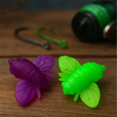 Силікон рибальський Reflex Жук Color mix 2шт Фіолетово-салатовий (7407000002738)