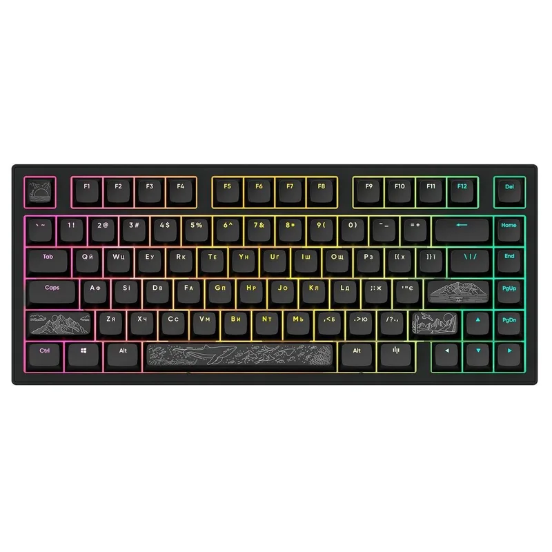 Клавіатура Dark Project ALU81 Terra Nostra PBT RGB Mech G3MS Moonstone Black (DPKB_NOSTRA_81_ANSI_BLACK_UA)