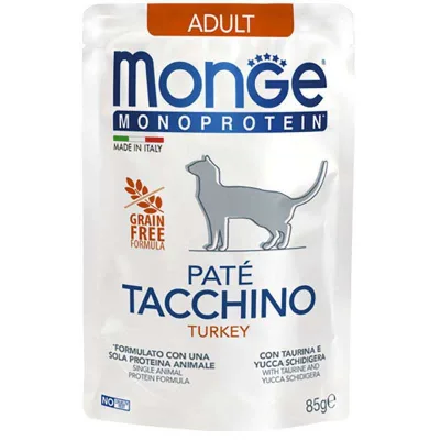 Паштет для котів Monge Cat Monoprotein Adult індичка 85 г (8009470013734)