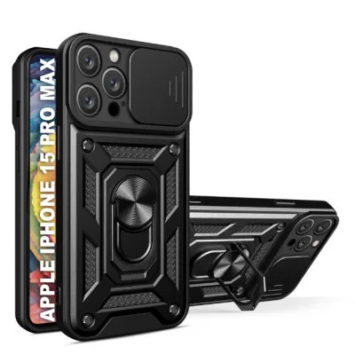 Чохол до мобільного телефона BeCover Military Apple iPhone 15 Pro Max Black (709955)