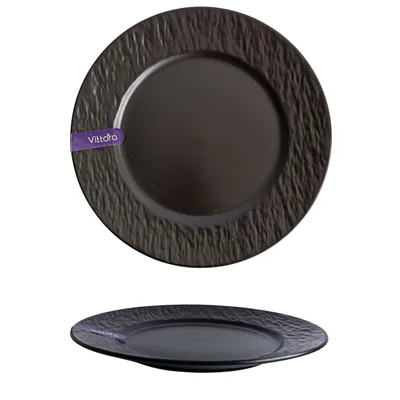 Тарілка Vittora Graphene Night обідня 260мм (VT-P-1260GN)