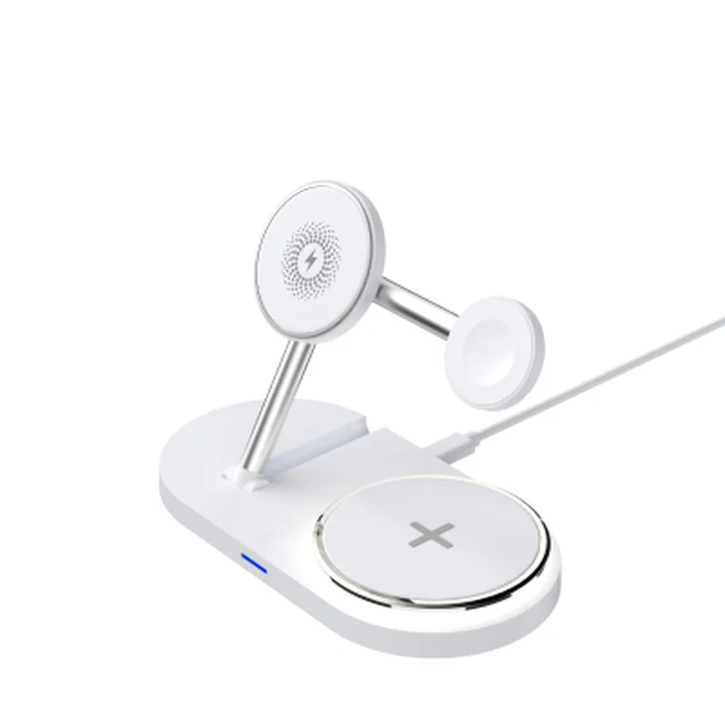 Зарядний пристрій Armorstandart Wireless Charging H101 3 in 1 Magnetic White (ARM78102)