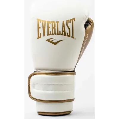 Боксерські рукавички Everlast PowerLock Boxing Training Gloves P00003048 білий, золотий 10 унцій (009283620103)