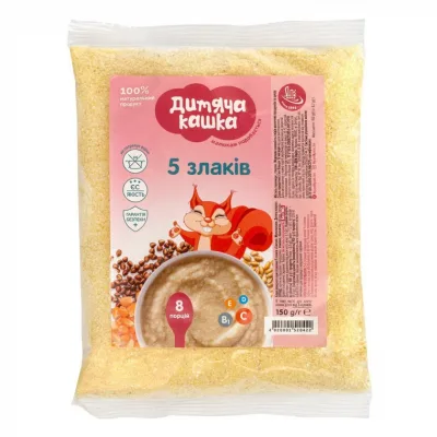 Дитяча каша Дитяча кашка 5 злаків 150 г (4820001520422)