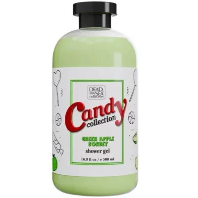 Гель для душу Dead Sea Collection Candy Collection Зелене яблуко Сорбет 500 мл (7290119485826)