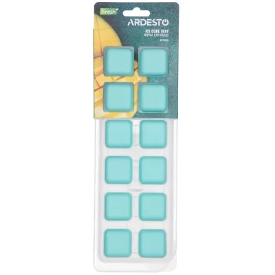 Форма для льоду Ardesto Fresh, 26х9.5х3.5см, силікон, пластик, синій (AR3595B)