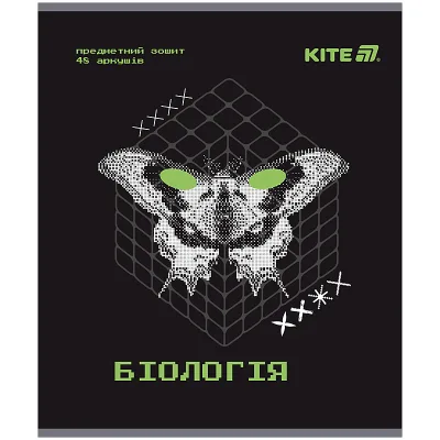 Зошит Kite предметний Techno 48 аркуші, клітинка, біологія (K25-240-7)