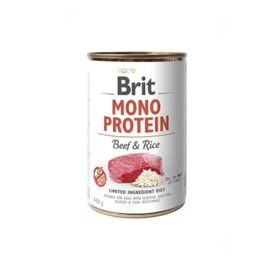 Вологий корм для собак Brit Care Mono Protein Beef and Rice з яловичиною та рисом (8595602555345)