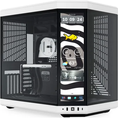 Корпус для ПК Hyte Y70 Touch Infinite Black-White (CS-HYTE-Y70TTI-WB)