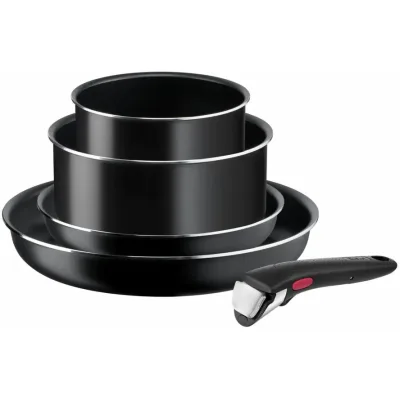 Набір посуду Tefal Ingenio Easy Cook & Clean, 5 предметів, чорний (L1539543)