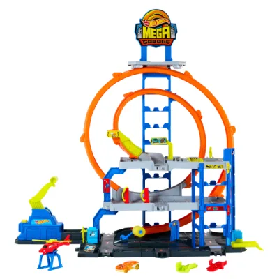 Автотрек Hot Wheels City Гараж з мега петлею (JBM74)