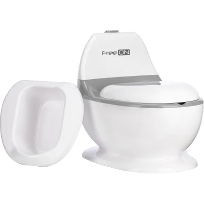 Горщик FreeON зі звуком змиву, білий (49249)