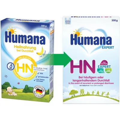 Дитяча суміш Humana HN Expert молочна Спеціальна У разі діареї 300 г (4031244720542)