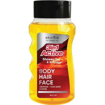 Гель для душу Acme Color EkoLine Men 3 In 1 Active Shower Gel & Shampoo 280 мл (4823115508232)